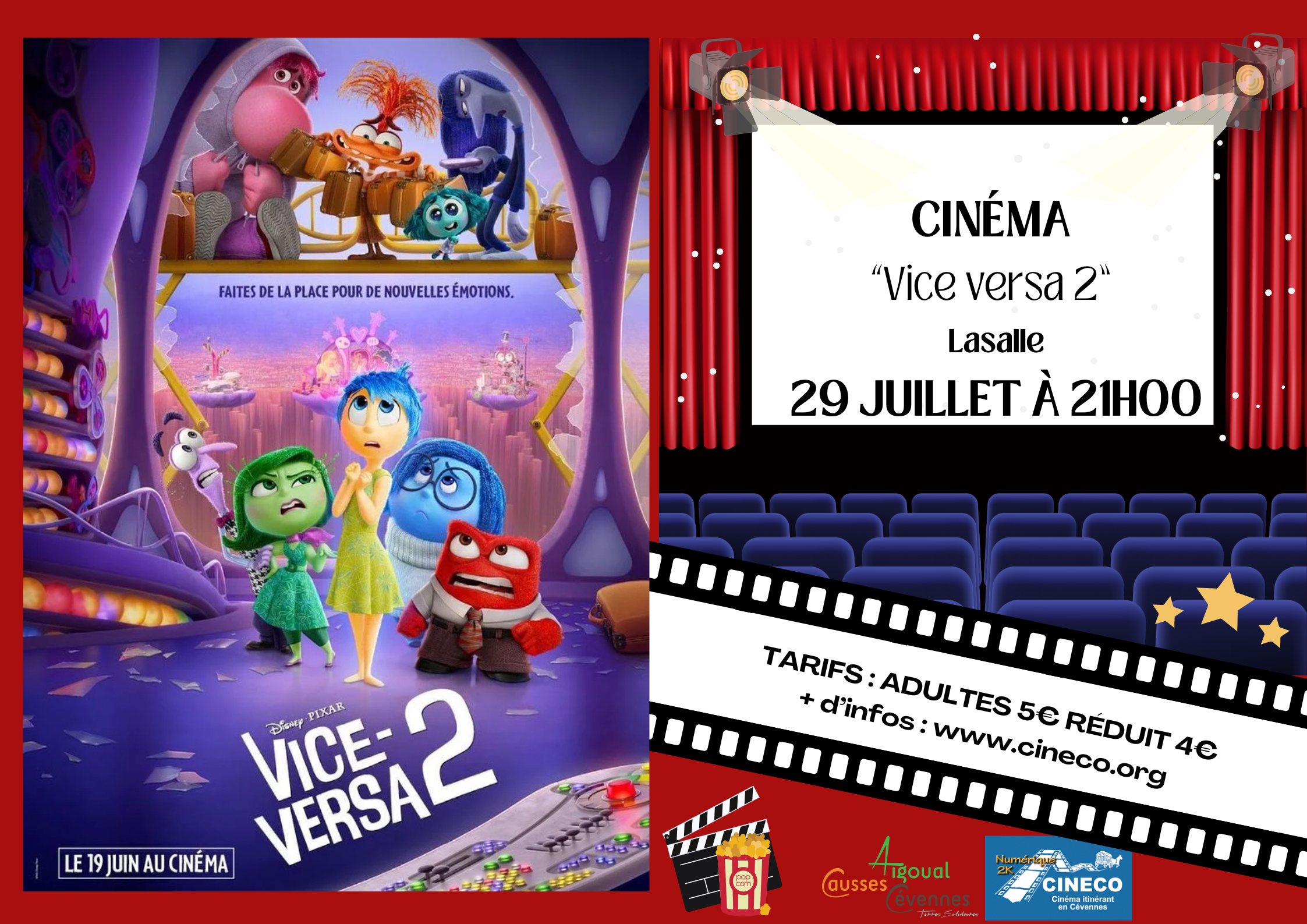 ÉVÉNEMENT Cinéma 29/07 – Lasalle