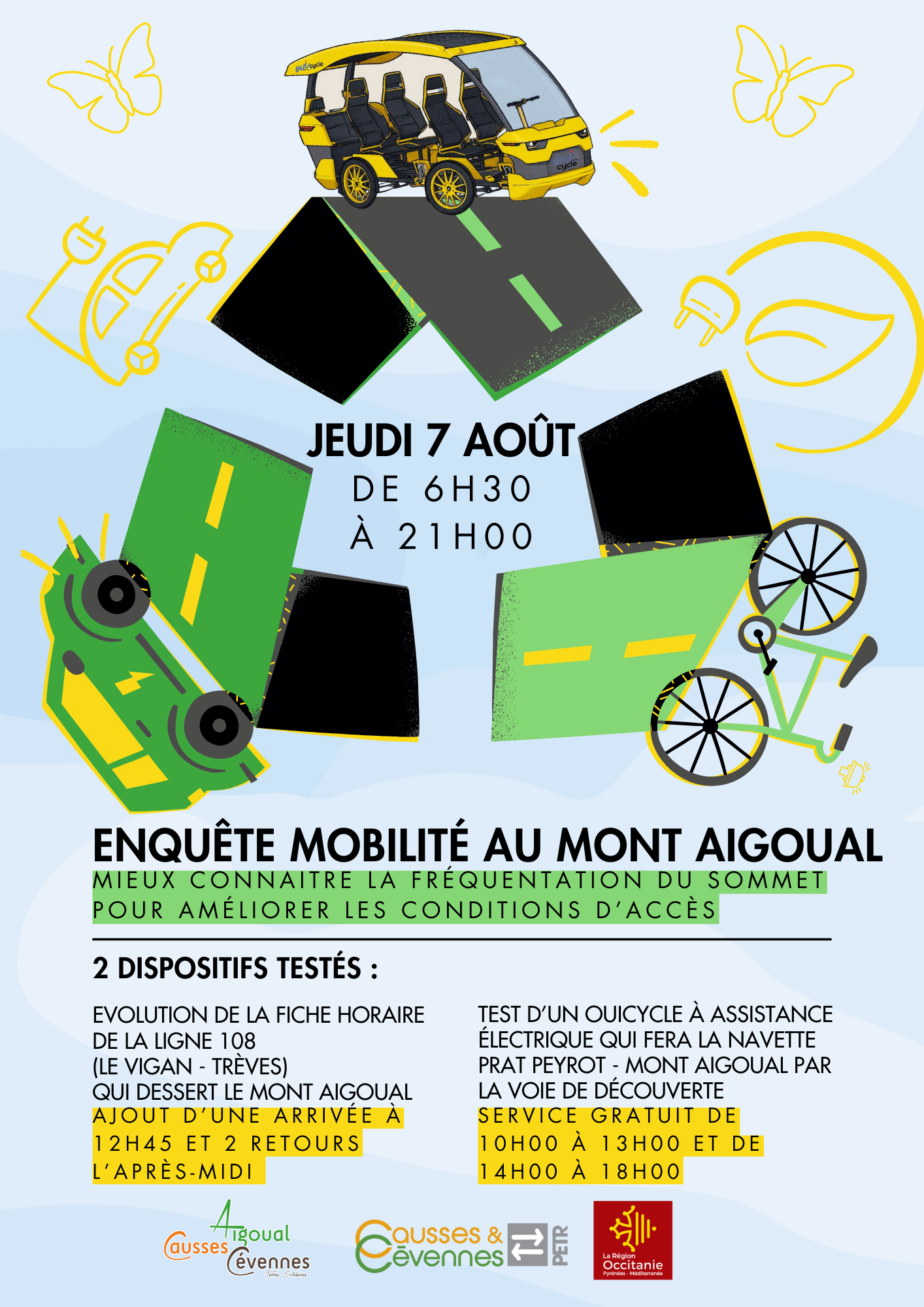 Enquête Mobilité Sommet de l’Aigoual – Jeudi 7 août 2025