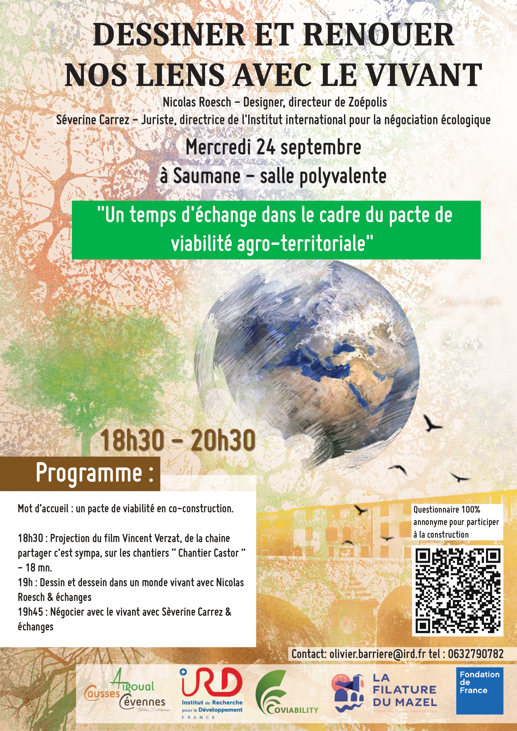 Conférence – Dessiner et Renouer nos liens avec le vivant