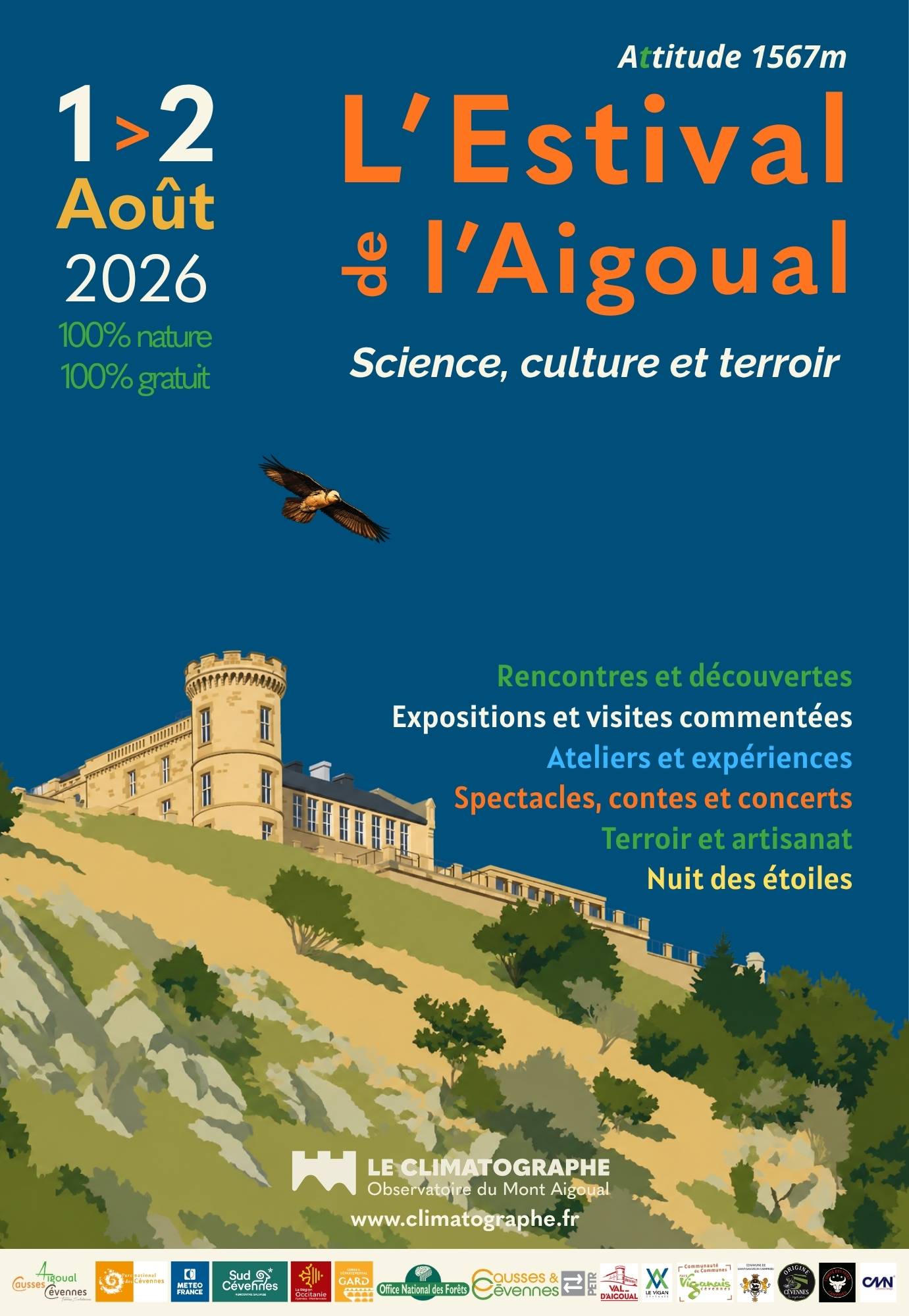 Rendez-vous à l&rsquo;Estival de l&rsquo;Aigoual les 1er et 2 août !